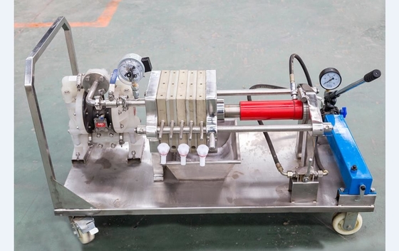 食用油のやしステンレス鋼のための手動小さいフィルター出版物機械
